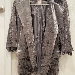 NEW with tags crushed velvet blazer